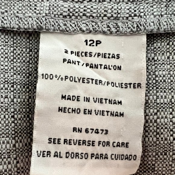 Danny & Nicole Pantsuit - Vintage - Gray - 12P - Picture 6 of 6